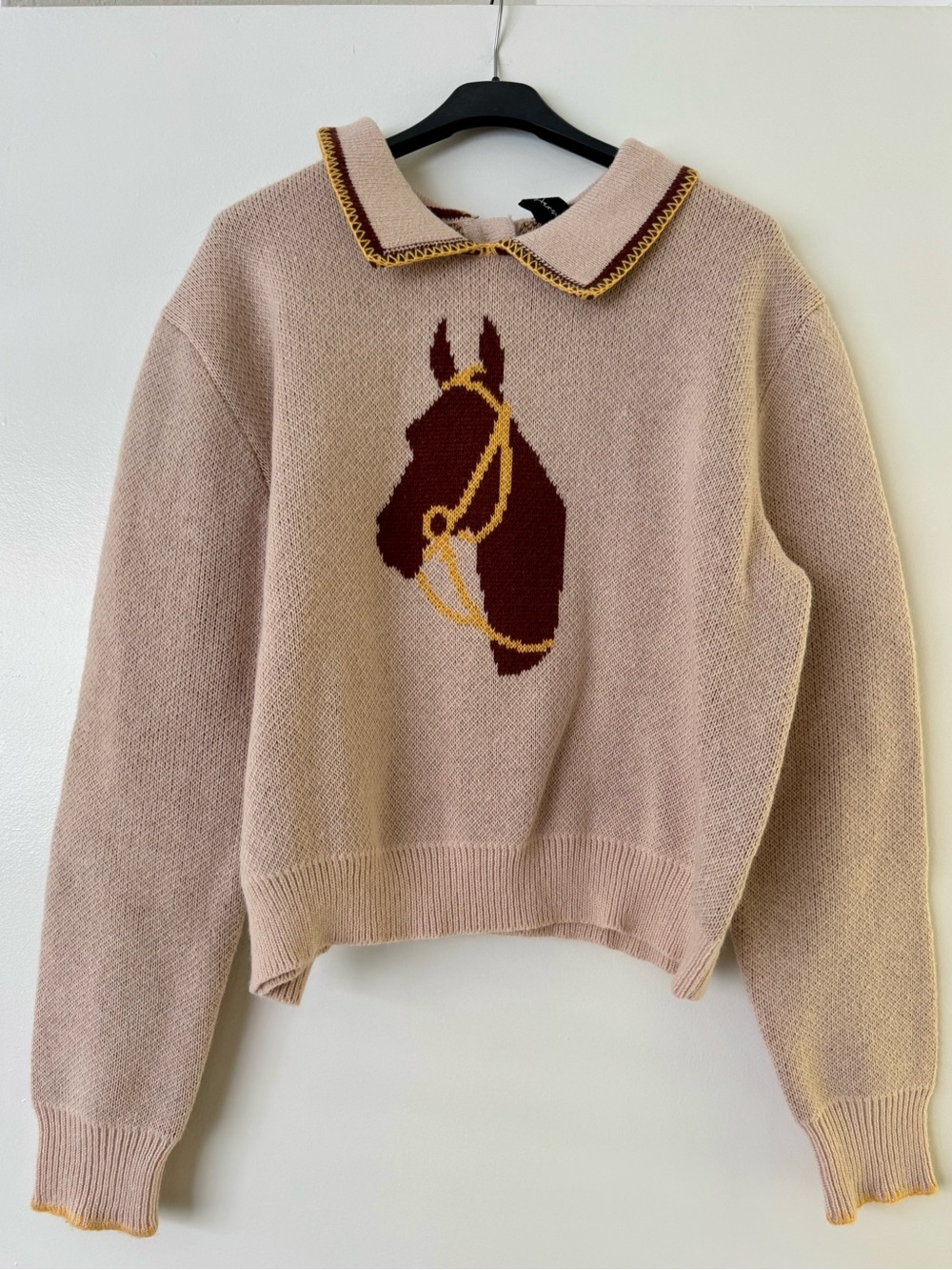 Women’s Hersy Horse Peter Pan Collar Sweater